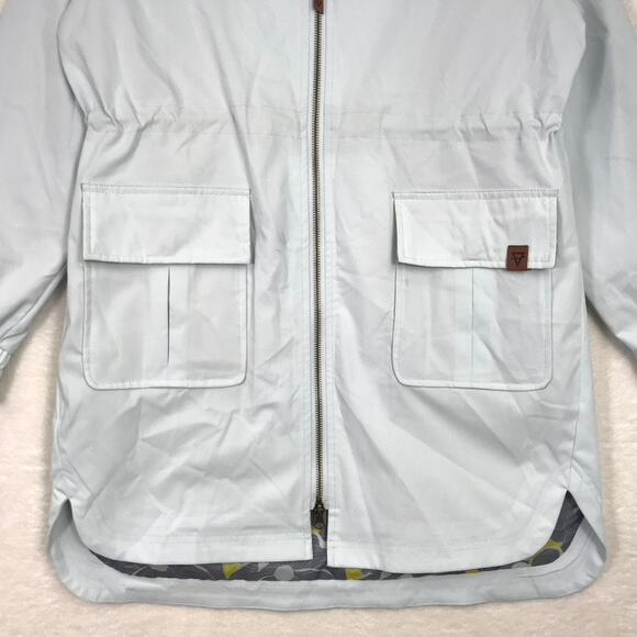 Liv Outdoor Rain Jacket Womens Small Light‎ Blue Utility Water Wind Resistant ** - Picture 4 of 10